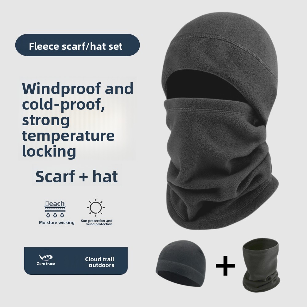Neck Gaiter Fleece - Chapeau polaire d'extérieur d'hiver et d'automne,