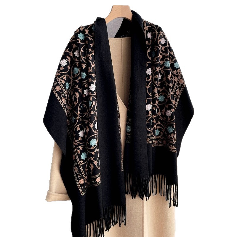 Cashmere Pashmina Wrap - 2025 nouvelle broderie cachemire écharpe femmes