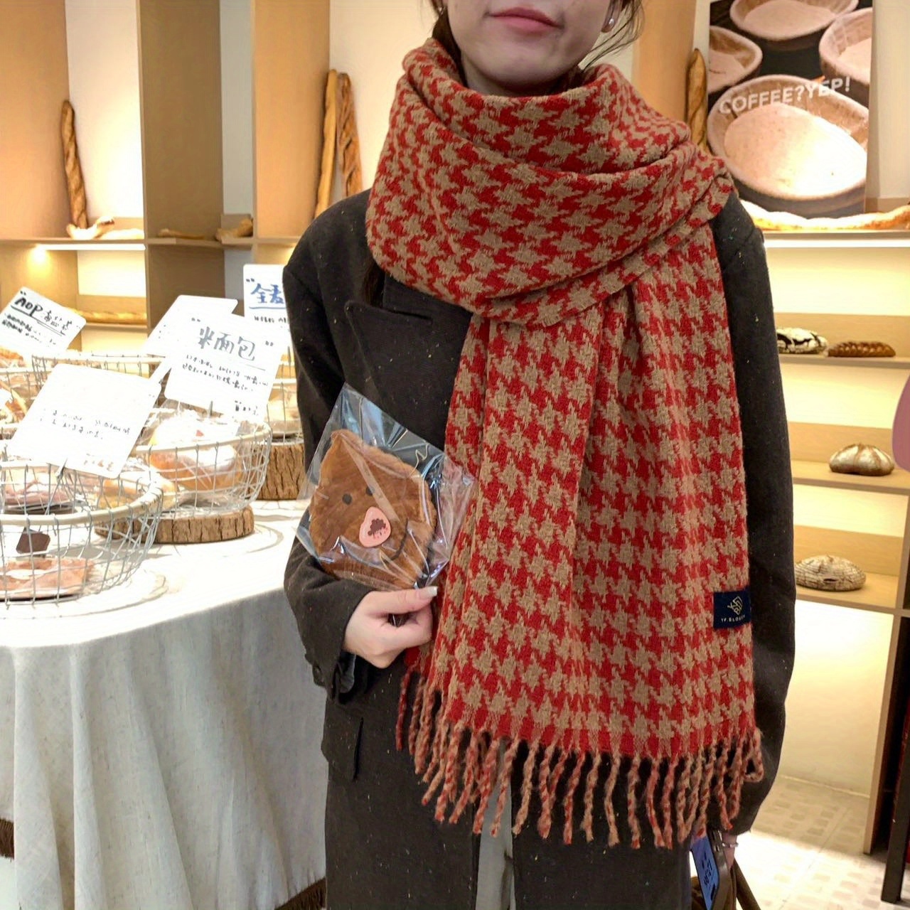 FANGSIGE Élégant Écharpe Chaud - Wool Scarf Men avis et prix