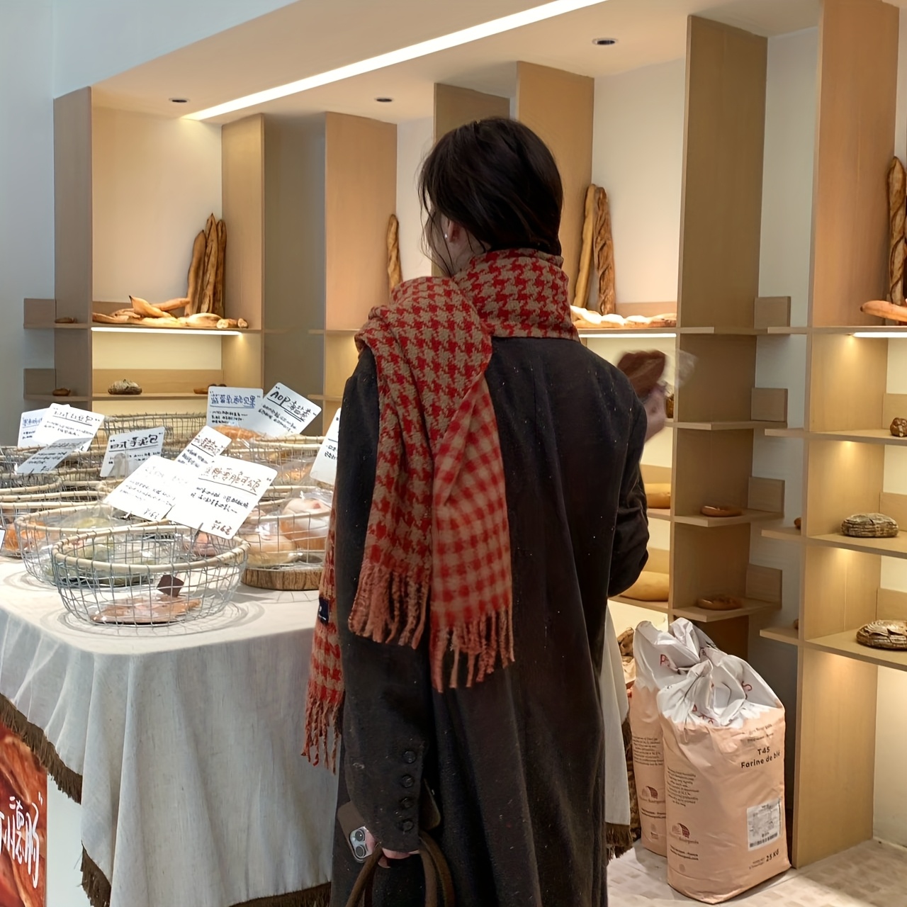 FANGSIGE Élégant Écharpe Chaud - Wool Scarf Men avis et prix