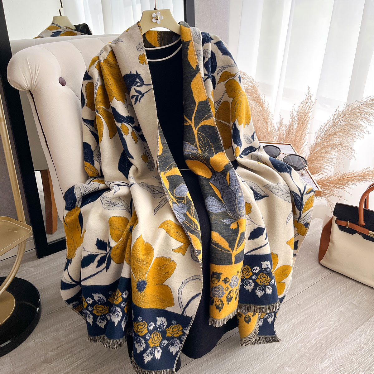 Femmes épaissir luxe hiver Pai - Cashmere Pashmina Wrap avis et prix