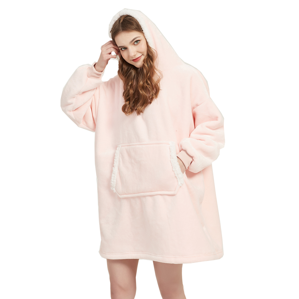 Couverture en peluche en micro - Sherpa Hoodie Fleece avis et prix