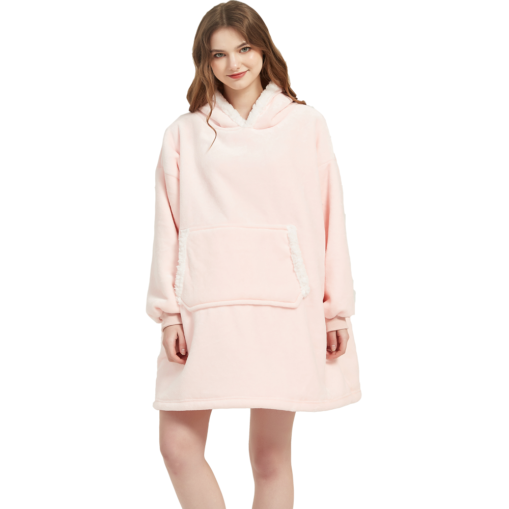 Couverture en peluche en micro - Sherpa Hoodie Fleece avis et prix